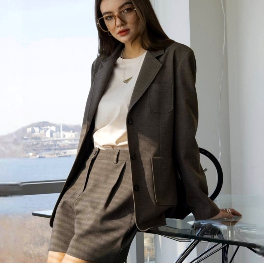 Atelier vintage mocha blazer jacket sz 12 *C - Picture 1 of 6